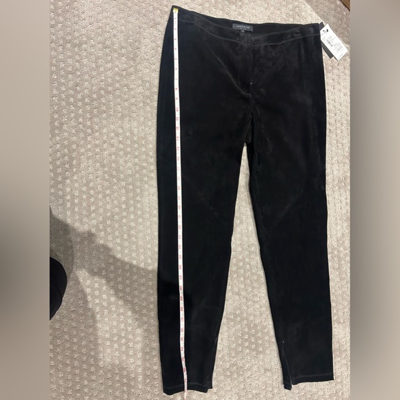 BNWT-Lafayette 148 New York blksuede leggings sz12 sm zippers on inside of legs - Picture 13 of 13